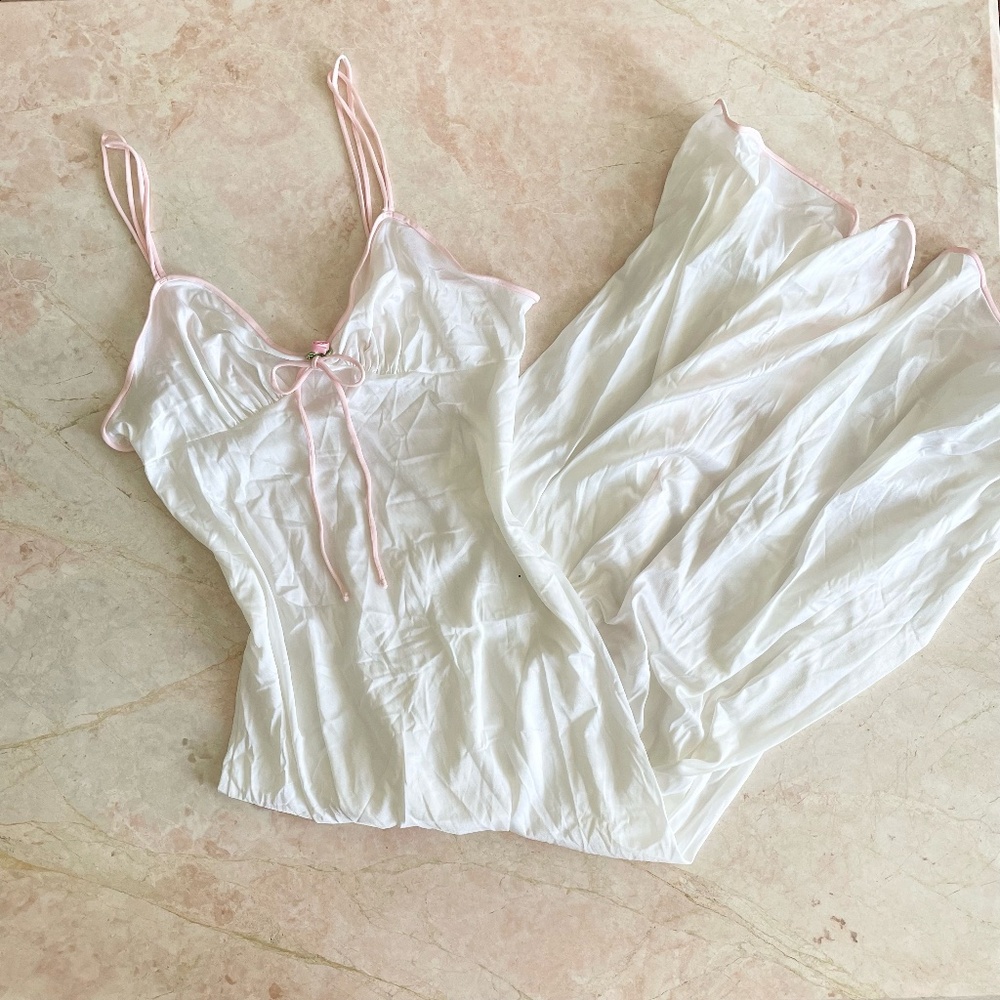 Val Mode vintage fairycore rosette slip dress